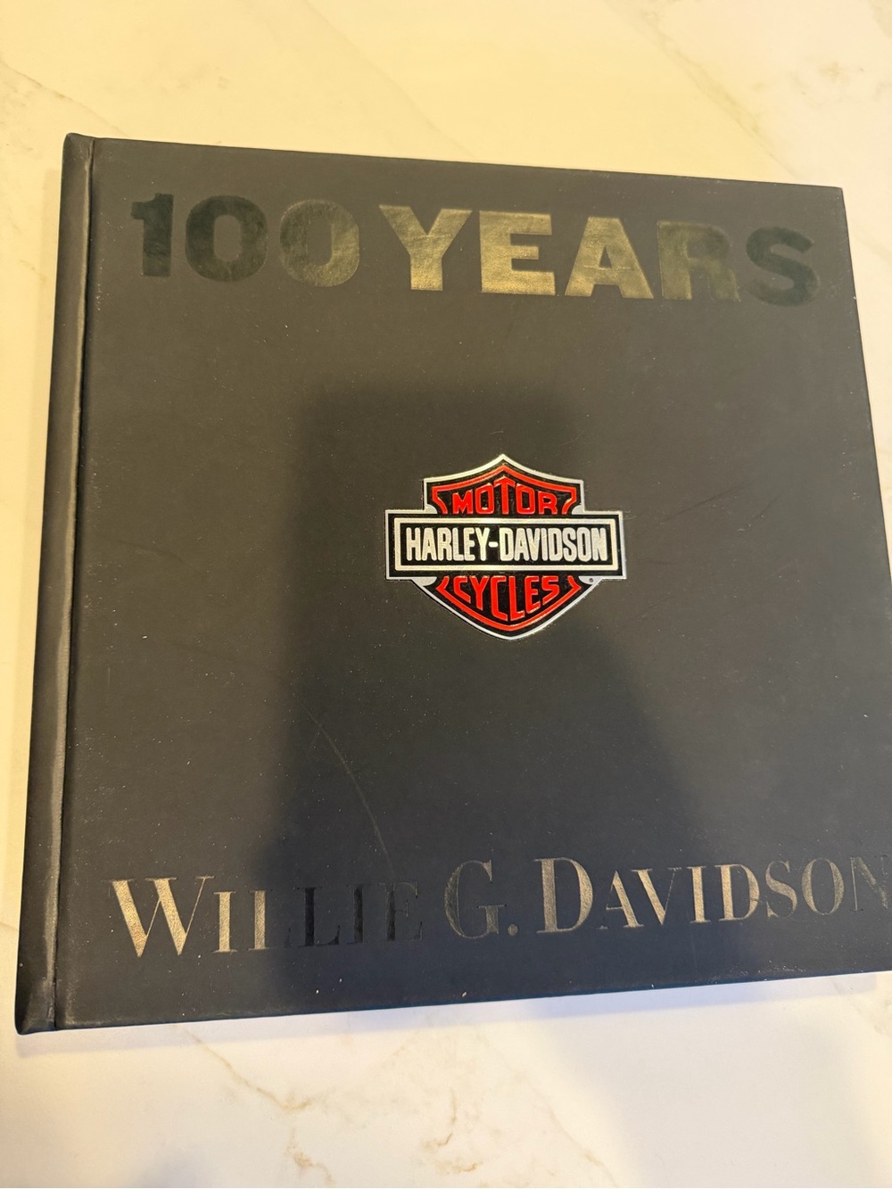 Harley-Davidson 100 Years Black Commemorative Book 1st Edition by W. Davidson